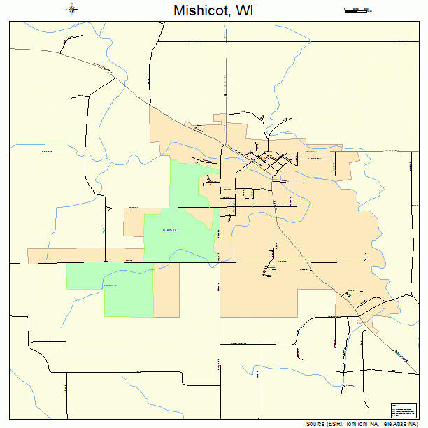 Mishicot, WI street map