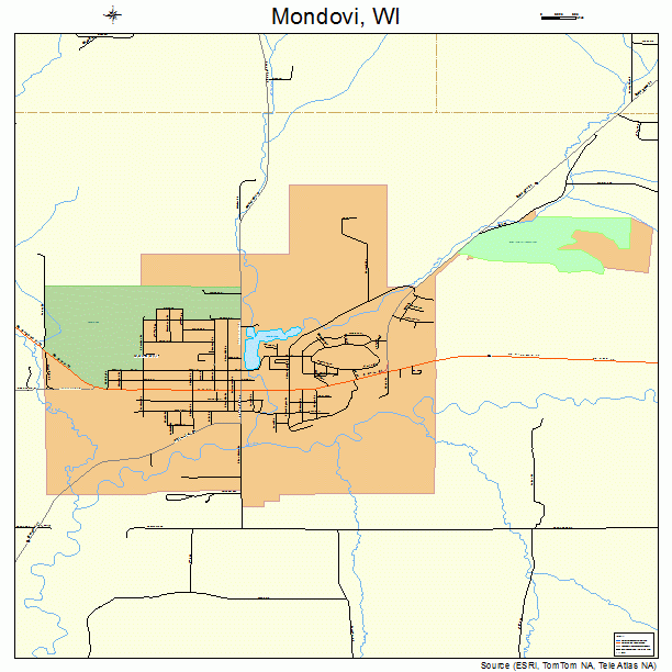 Mondovi, WI street map