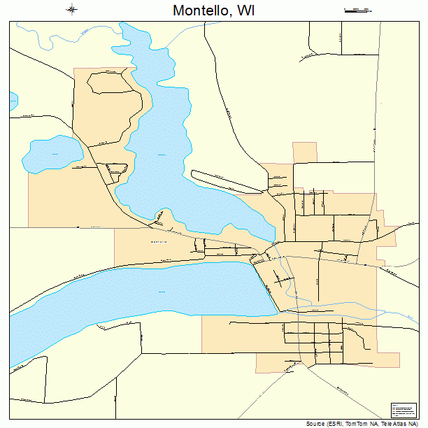 Montello, WI street map