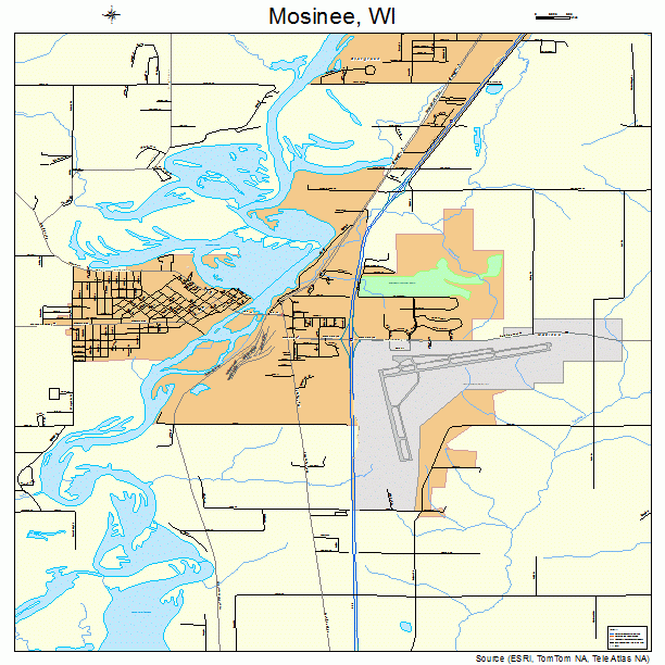 Mosinee, WI street map