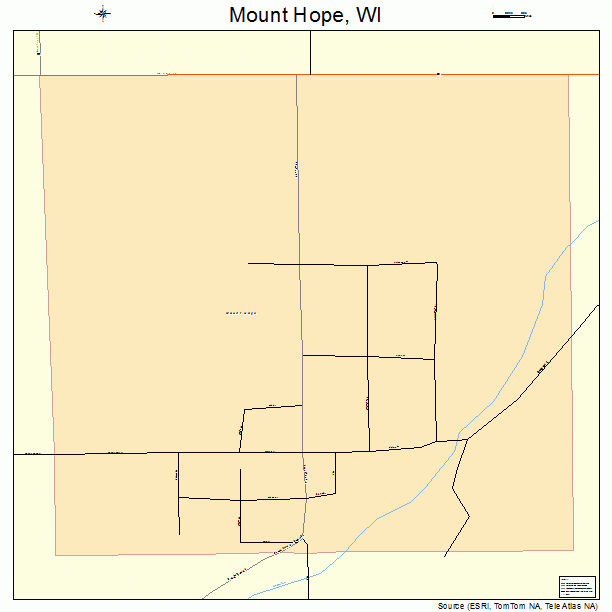 Mount Hope, WI street map