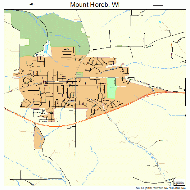 Mount Horeb, WI street map