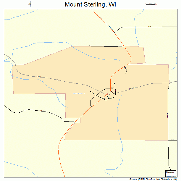 Mount Sterling, WI street map