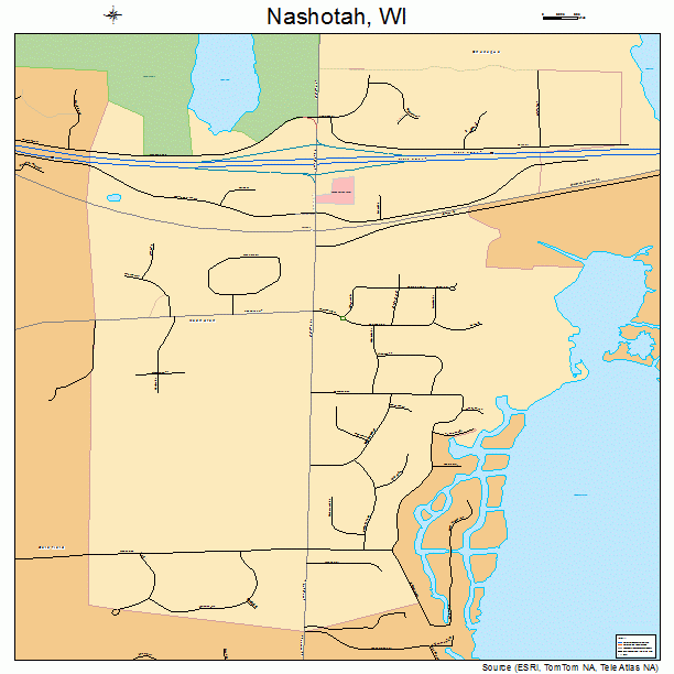 Nashotah, WI street map