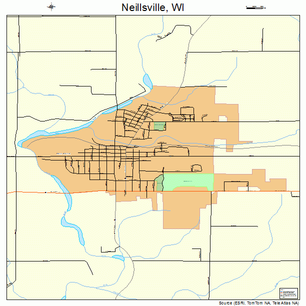Neillsville, WI street map