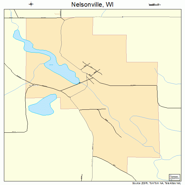 Nelsonville, WI street map