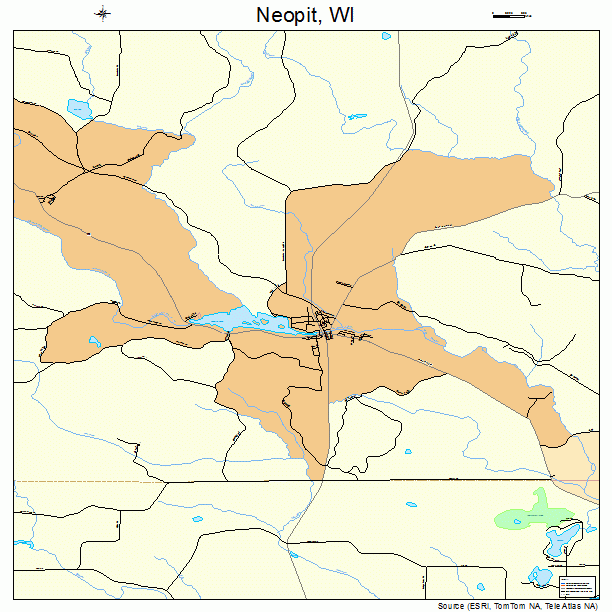 Neopit, WI street map