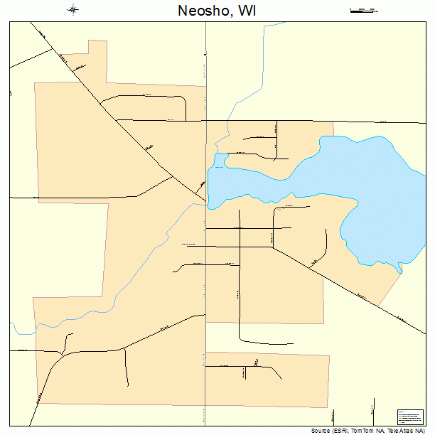 Neosho, WI street map