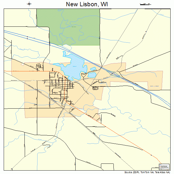 New Lisbon, WI street map