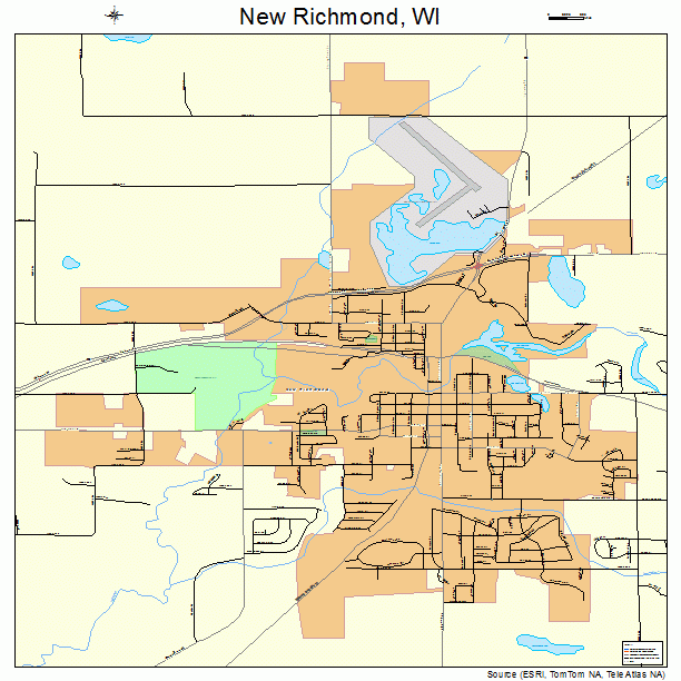 New Richmond, WI street map