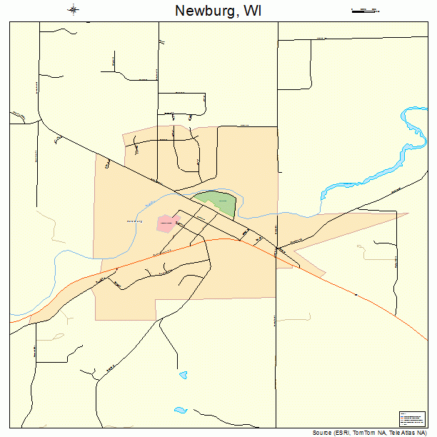 Newburg, WI street map