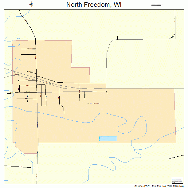 North Freedom, WI street map
