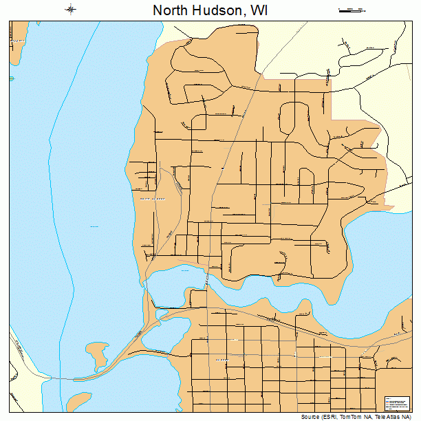 North Hudson, WI street map