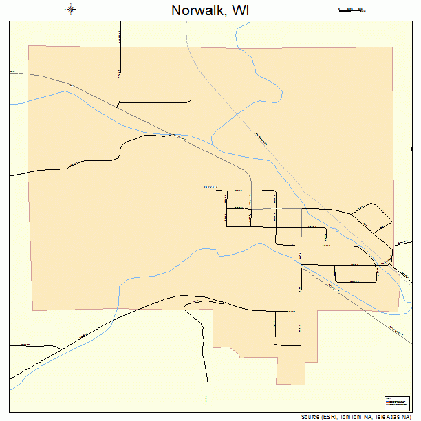 Norwalk, WI street map