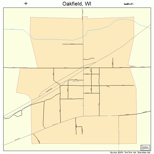 Oakfield, WI street map