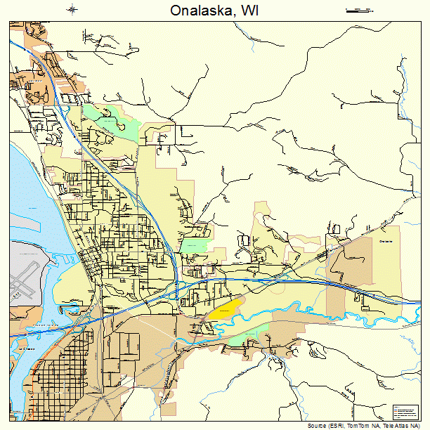 Onalaska, WI street map