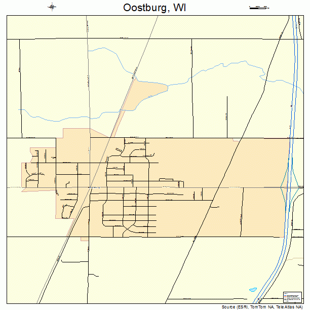 Oostburg, WI street map