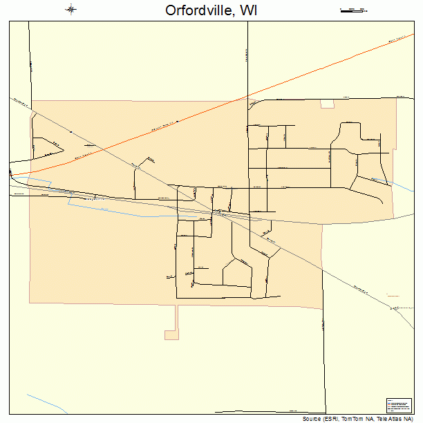 Orfordville, WI street map