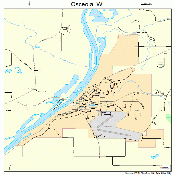 Osceola, WI street map