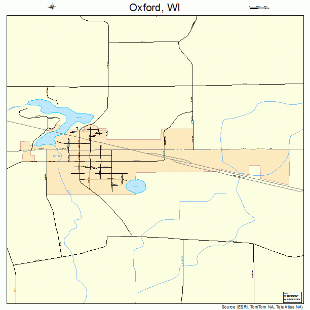 Oxford, WI street map