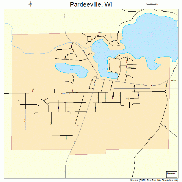 Pardeeville, WI street map