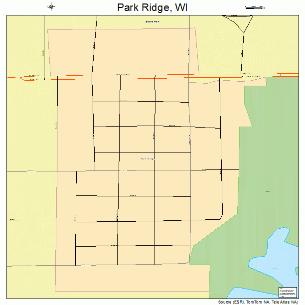 Park Ridge, WI street map