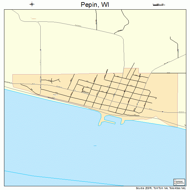 Pepin, WI street map