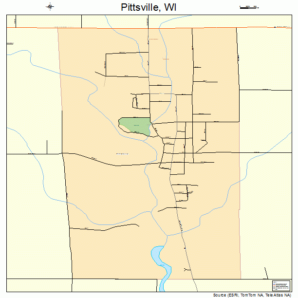 Pittsville, WI street map