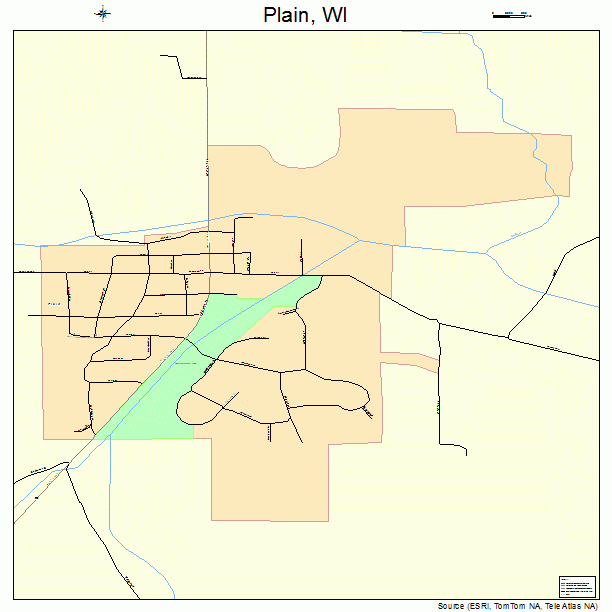 Plain, WI street map