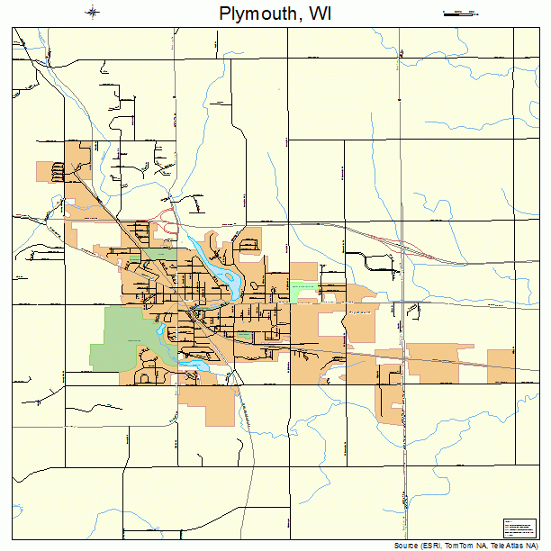 Plymouth, WI street map