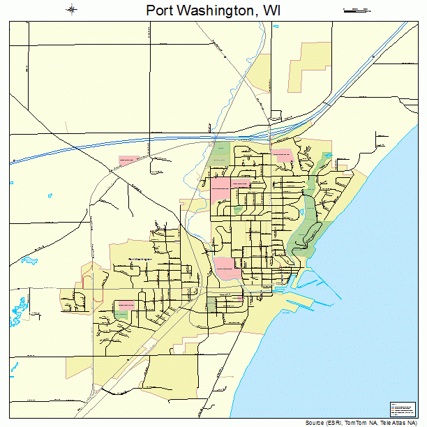 Port Washington, WI street map