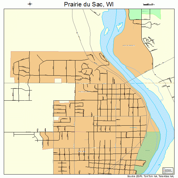 Prairie du Sac, WI street map