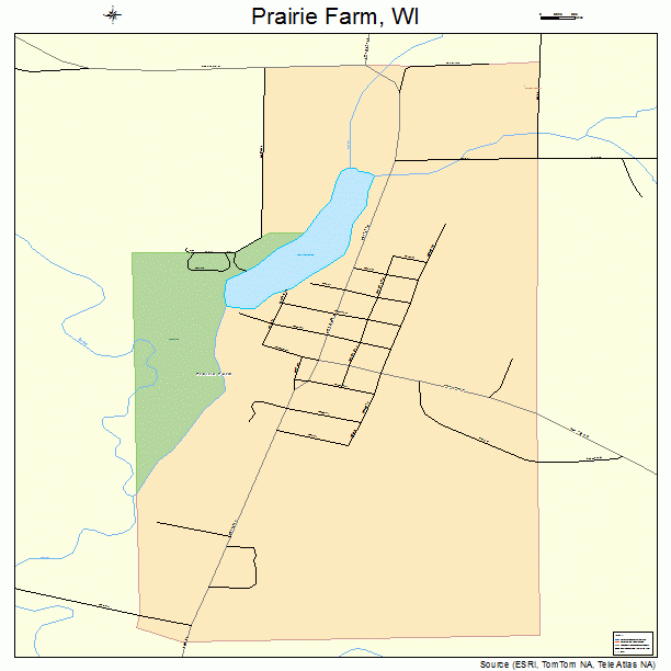 Prairie Farm, WI street map