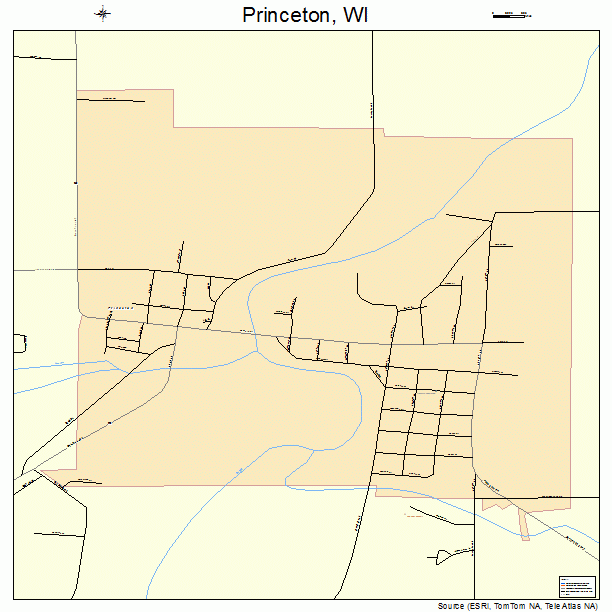 Princeton, WI street map