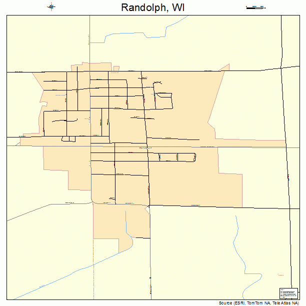 Randolph, WI street map