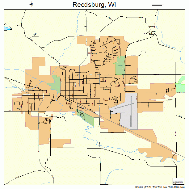 Reedsburg, WI street map