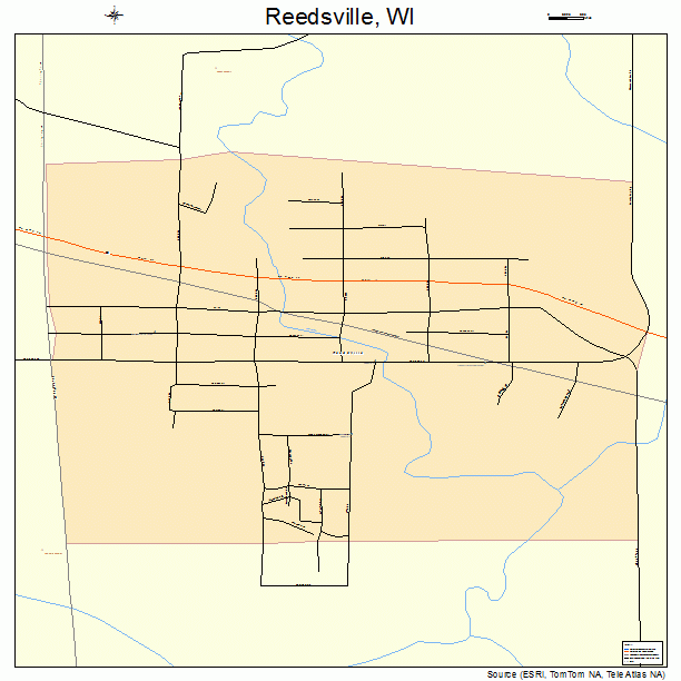 Reedsville, WI street map