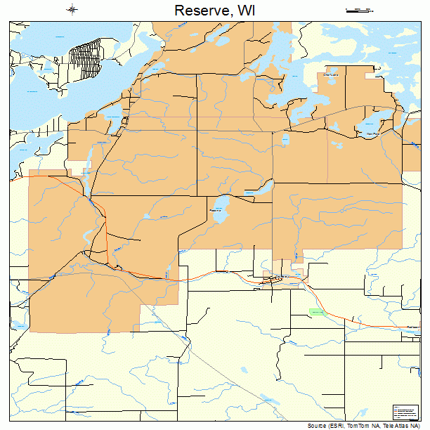 Reserve, WI street map