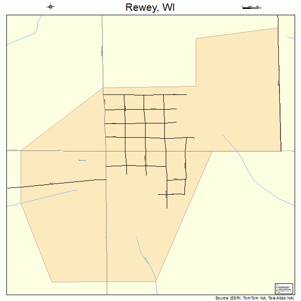 Rewey, WI street map