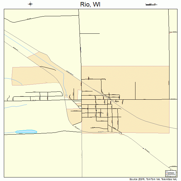 Rio, WI street map