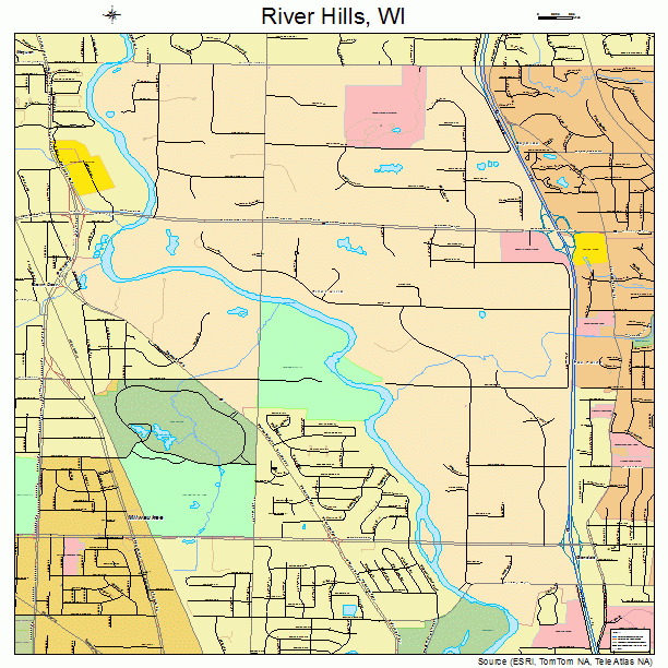 River Hills, WI street map