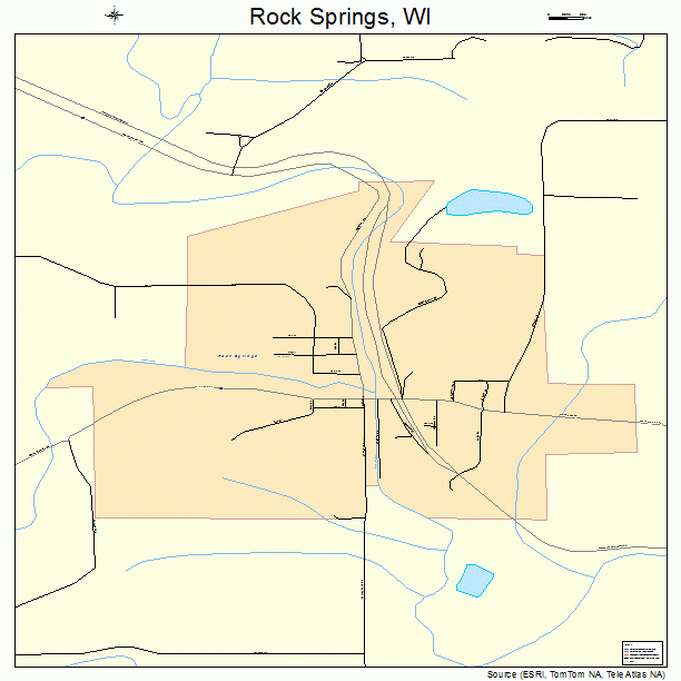 Rock Springs, WI street map