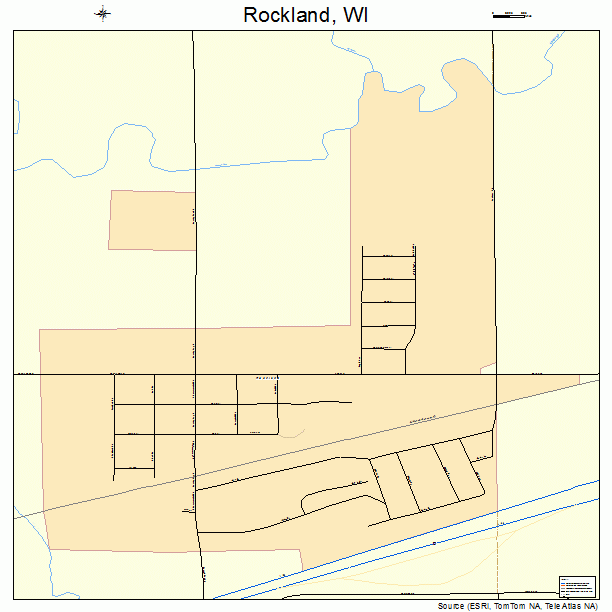 Rockland, WI street map