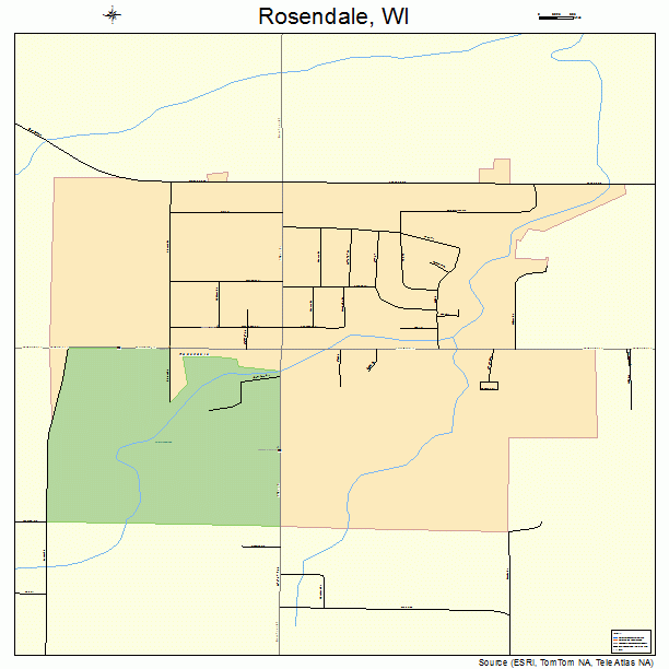 Rosendale, WI street map