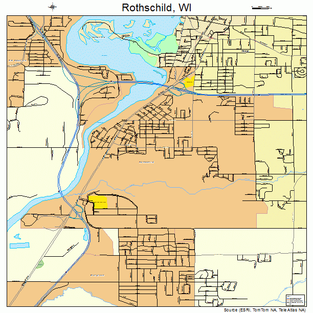 Rothschild, WI street map