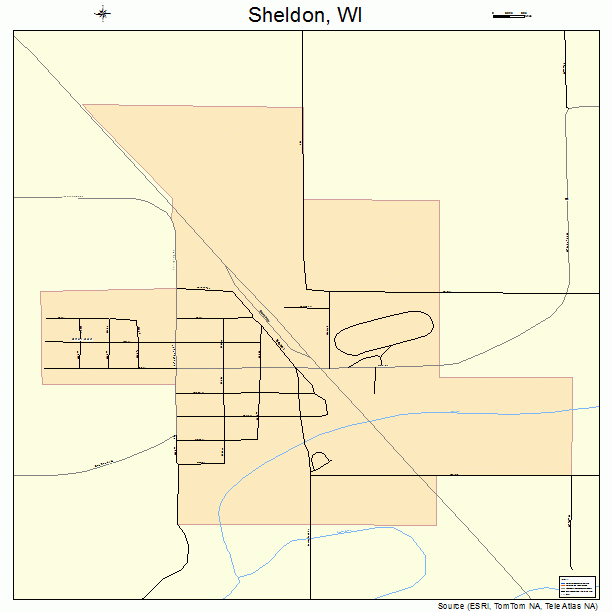 Sheldon, WI street map