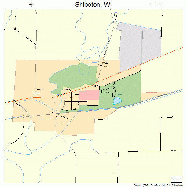 Shiocton, WI street map