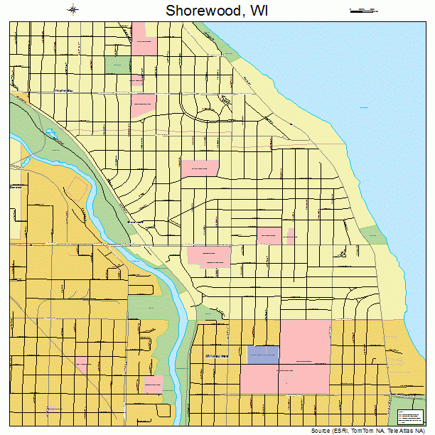 Shorewood, WI street map