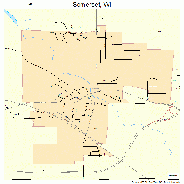 Somerset, WI street map