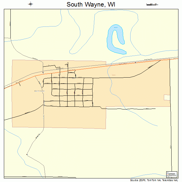 South Wayne, WI street map